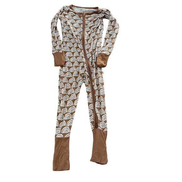 Little Sleepies Rust Rainbows Zippy Sleeper Pajama Size 12-18 months - Picture 2 of 4